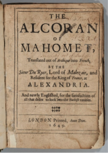 the alcoran of mahomet